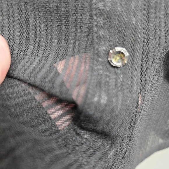 Violet Ruby Shirt Womens Large Sheer Sleeveless Tunic Top Vest Button Black - Picture 5 of 11